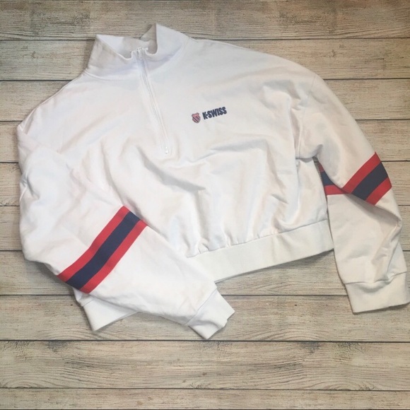 3/$25 Forever 21 X KSwiss Pullover Crop 3X - Picture 2 of 9
